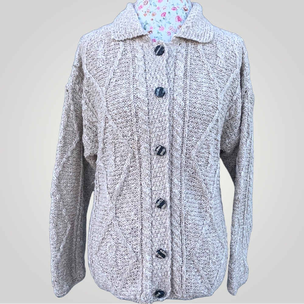 Chunky Cable Knit Cardigan